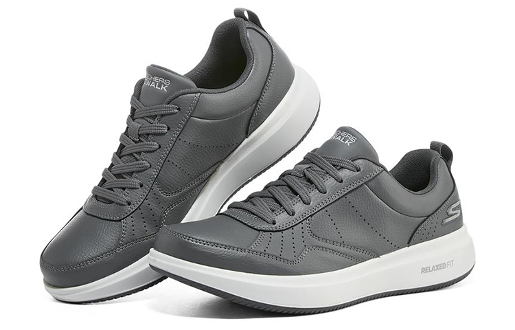 Lookbook Sneakers Skechers Go Walk Steady Abu-Abu 216000-CHAR
