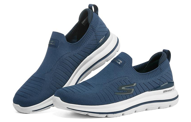 Lookbook Skechers Go Walk Stretch Fit 'Simplified Casual Navy' 216133-NVY