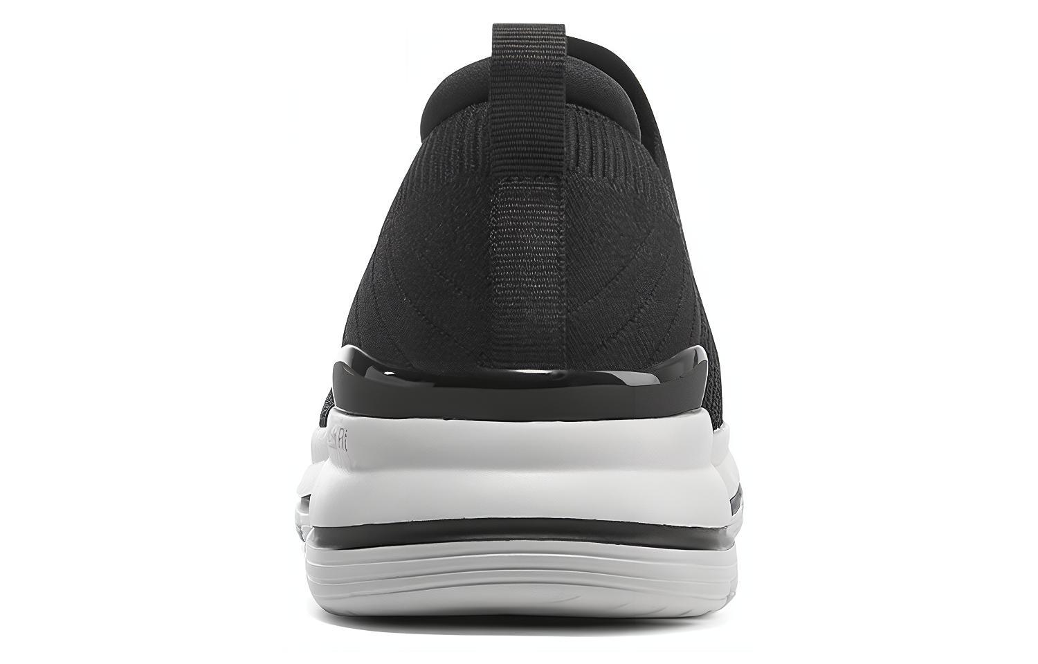 Shop Skechers Go Walk Stretch Fit Black Grey 'Breathable Comfort Low Slip-On Sport Casual' 216133-BKGY