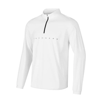Skechers GODRI Moisture-Wicking Quick-Dry Breathable White Running Jacket P324M009-0019
