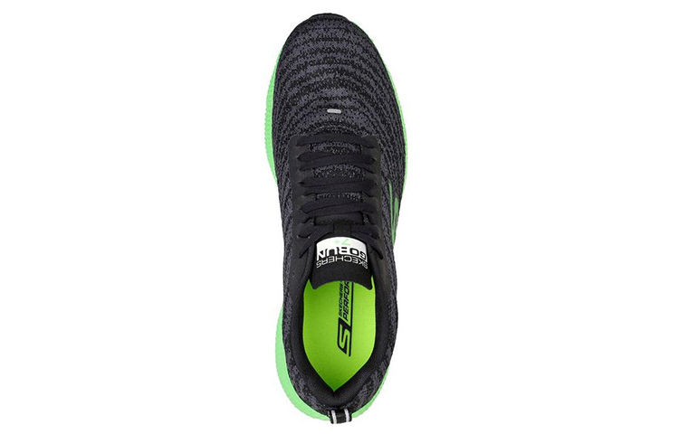 Lookbook Skechers GOrun 7 'Negro Verde' 220200-BKLM
