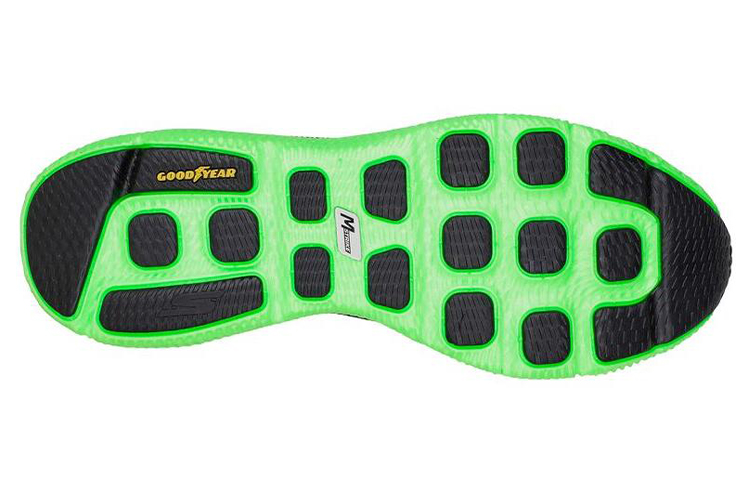 Shop Skechers GOrun 7 'Negro Verde' 220200-BKLM