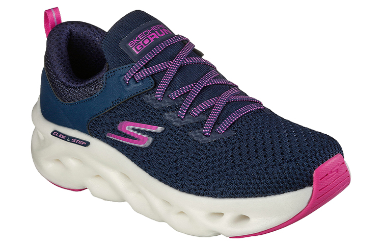 Lookbook Skechers GOrun Glide-Step Max-Dash Charge '海军蓝' 128793-NVY