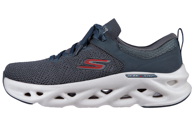 Skechers GOrun Glide-Step Max 'Dash Charge Grey-Blue' 220302-CHAR