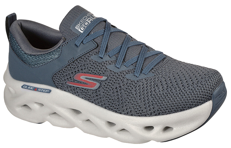 Lookbook 斯凯奇 GOrun Glide-Step Max '冲刺灰蓝' 220302-CHAR