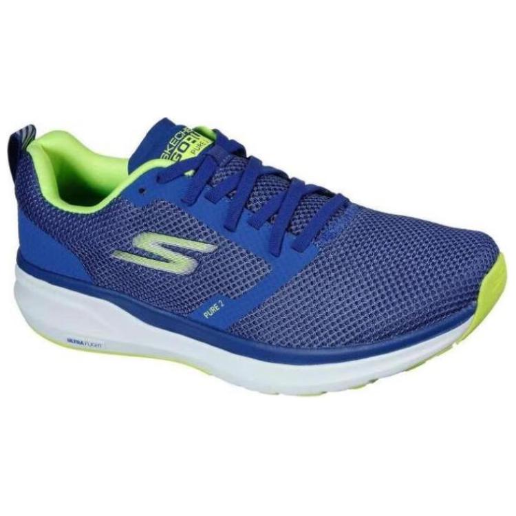 Lookbook Skechers GOrun Pure 2 Axis 'Biru' 246012-BLYL