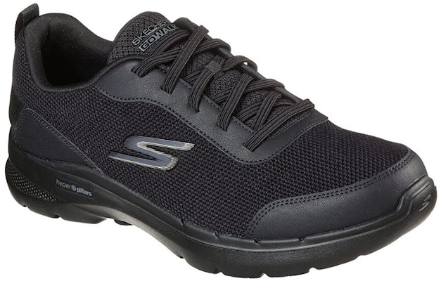 Skechers GO Walk 6 Bold Knight 'Hitam Polos' 216204-BBK Lookbook Skechers GO Walk 6 Bold Knight 'Hitam Polos' 216204-BBK