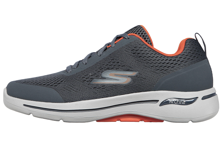 Buy Skechers GOwalk Arch Fit 理想 舒適防滑 低筒休閒跑步鞋 灰橙色