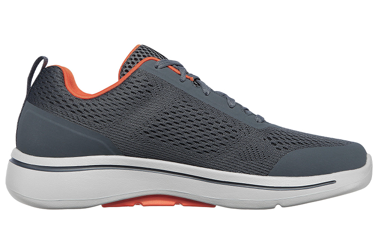 Order Skechers GOwalk Arch Fit 理想 舒適防滑 低筒休閒跑步鞋 灰橙色