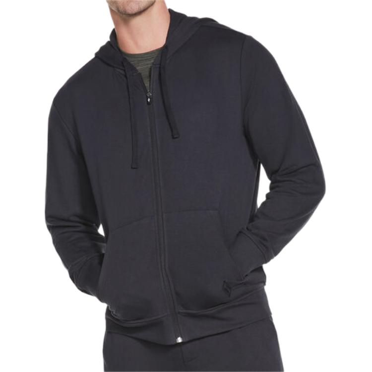 Skechers GOwalk Black Hoodie Jacket - Soft, Comfortable, Full-Zip Design M3JA181-BLK