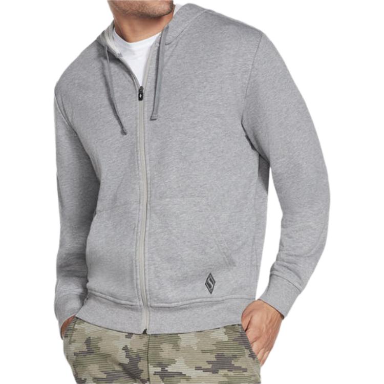 Skechers GOwalk Everywhere Light Gray Hoodie Jacket with Zipper M3JA181-LTGY