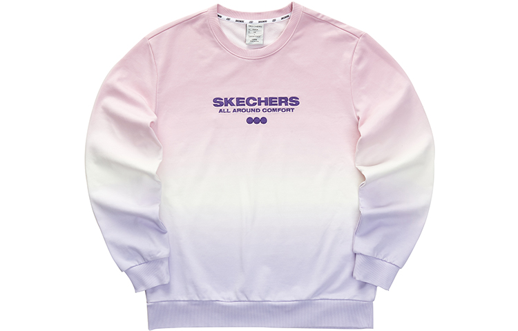 Skechers Gradient Letter Pullover Pink-Purple Unisex Sweatshirt L423U054-03K5