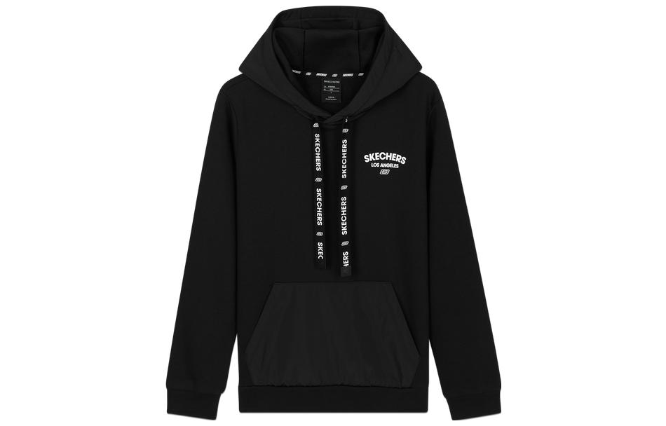 Skechers Graphic Hoodie Pullover - Charcoal Black Casual Fit L420M017-0018
