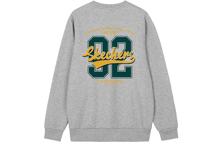 Skechers Graphic Print Crewneck Pullover Sweatshirt Unisex Long Sleeve L422U228