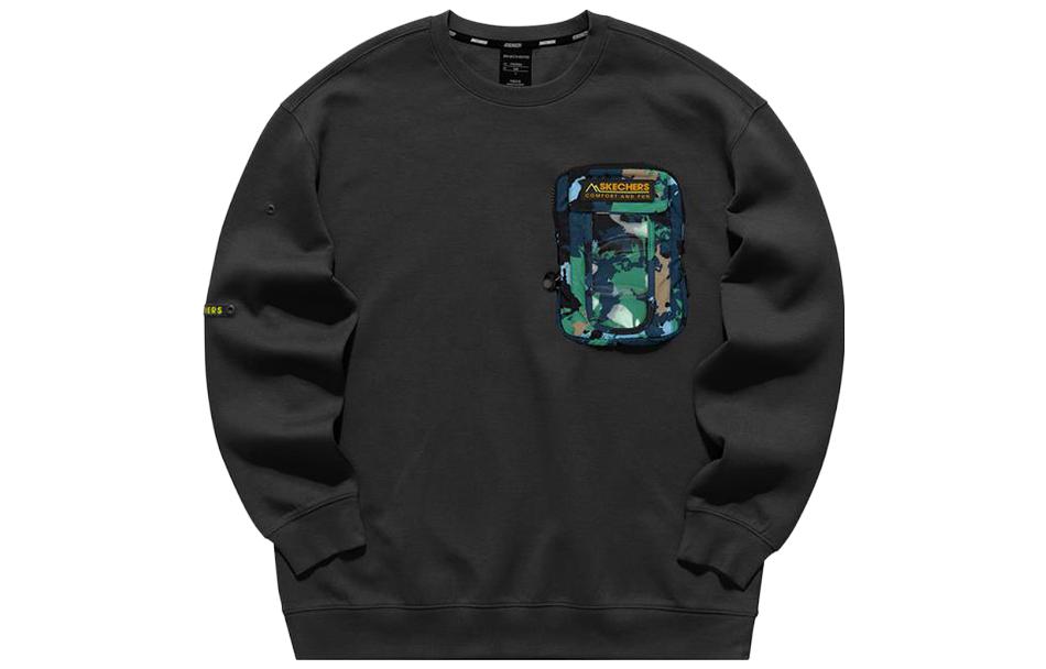 Skechers Graphic Print Pullover Sweatshirt - Black L121M025-002K