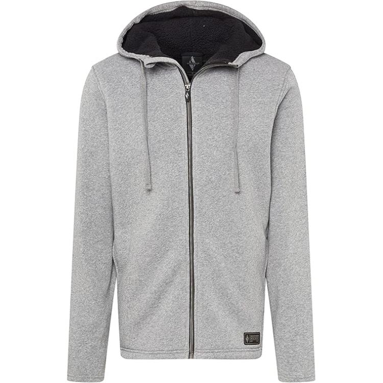 Skechers Gray Zip-Up Hoodie - Soft, Breathable, and Comfortable MJA233-LTGY