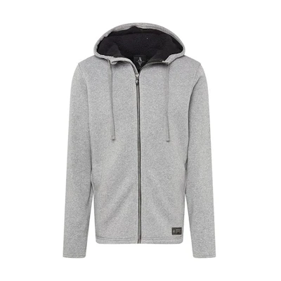 Skechers Gray Zip-Up Hoodie - Soft, Breathable, and Comfortable MJA233-LTGY
