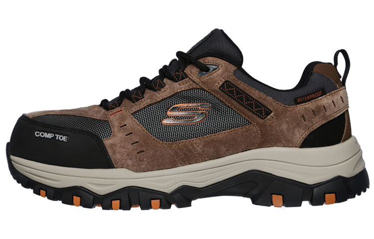 Skechers Greetah Comp Toe 'Grey Brown' 77183-BRBK