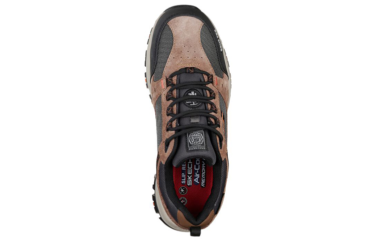 Shop Skechers Greetah Comp Toe 'Grey Brown' 77183-BRBK