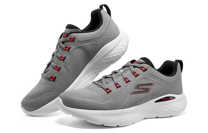 Beli Skechers Gun Run Lite 'Grey' 220899-GYRD Novelship