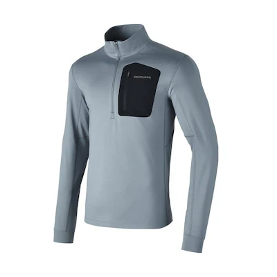 Skechers Half-Zip Colorblock Knitted Pullover Sweatshirt - Ash Gray P124M007-02N6
