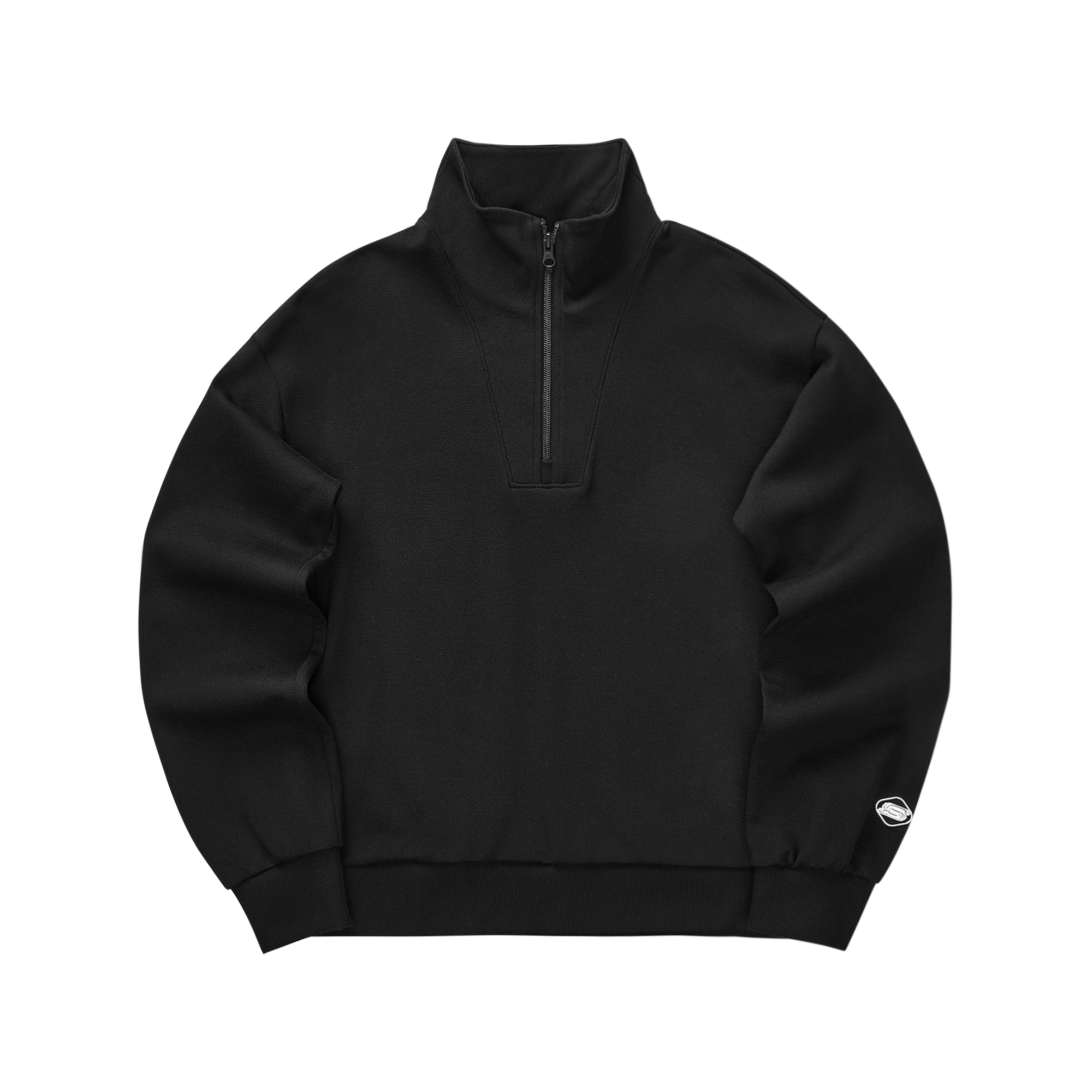 Skechers Half-Zip Pullover Sweatshirt Black - Stylish & Comfortable L324W048-0018