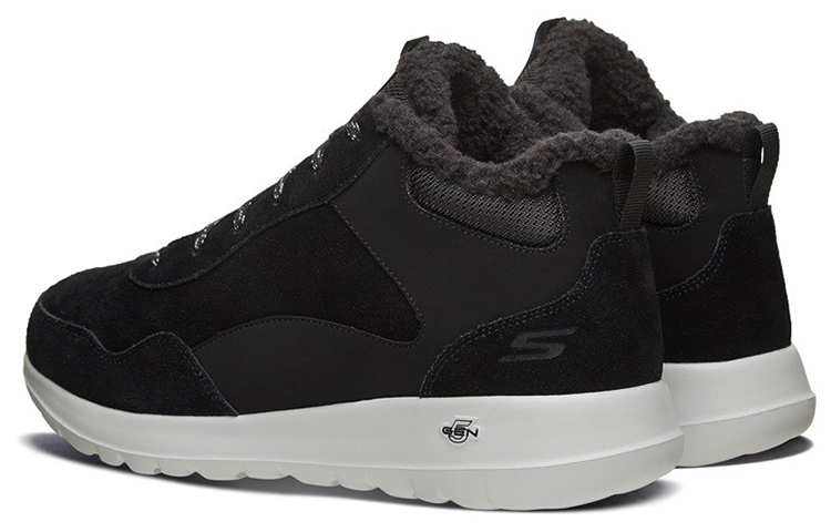 Lookbook Skechers High-Top Fleece Lined Casual Sneaker 'Black' 661056-BLK