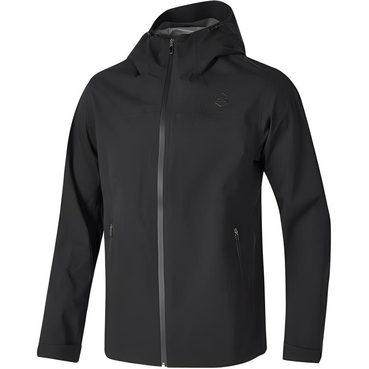 Skechers Hooded Water-Resistant Jacket Carbon Black - Active Life Series P324M013-0018