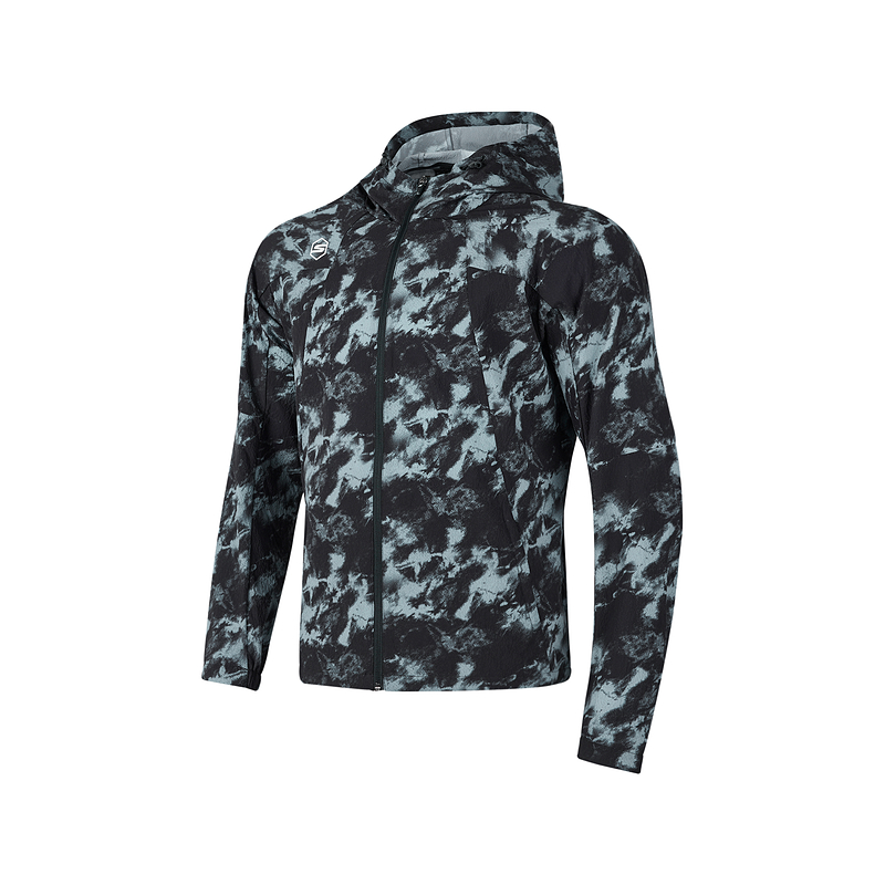 Skechers Hooded Zip-Up Sports Jacket in Light Ink Black P324M022-048M