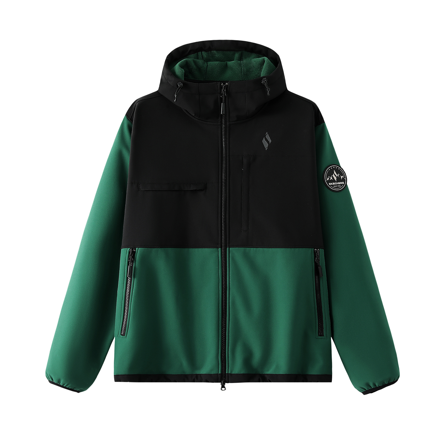 Skechers Hooded Zip Hiking Windbreaker Jacket Unisex - Rainforest Green L424U290-03JK