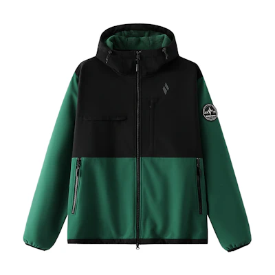 Skechers Hooded Zip Hiking Windbreaker Jacket Unisex - Rainforest Green L424U290-03JK