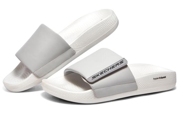 Lookbook Skechers Hyper Slide 'Abu Hitam' 229040-GYBK