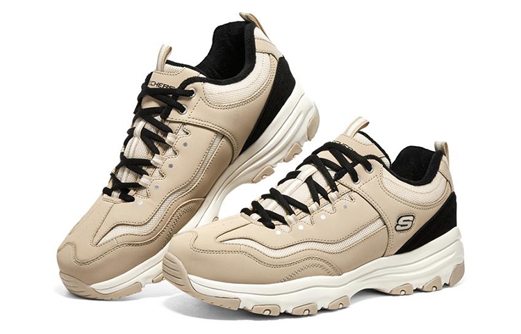 Lookbook Skechers I-Conik 'Oreo Low-Top Comfort Light Brown' 8790162-NTBK