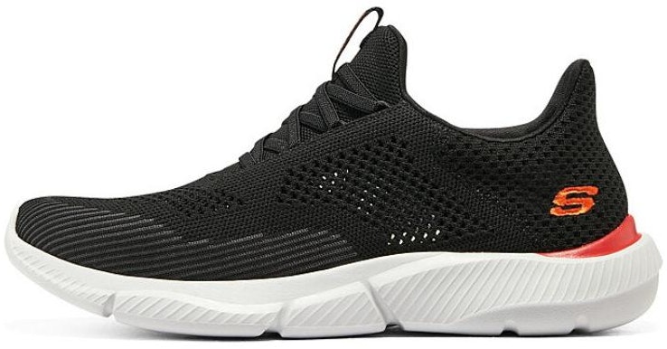 skechers-ingram-shock-absorbent-non-slip-wear-resistant-low-top-casual-black-orange-210281-blk