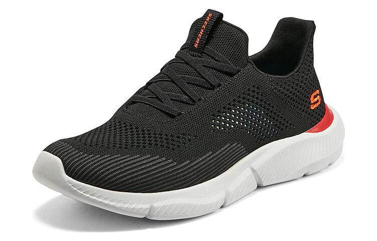 Lookbook 斯凯奇Ingram黑橙避震防滑耐磨低帮休闲鞋 210281-BLK