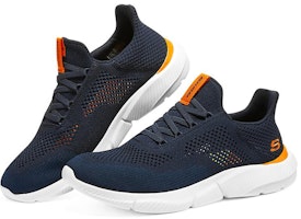 Skechers Ingram 潮流運動 低筒 跑步鞋 男款 海軍藍 Lookbook Skechers Ingram 潮流運動 低筒 跑步鞋 男款 海軍藍
