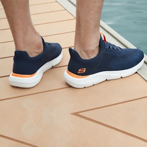 스케쳐스 인그램 캐주얼 블루 (Skechers Ingram Casual Blue) 210281-NVOR Sizing 스케쳐스 인그램 캐주얼 블루 (Skechers Ingram Casual Blue) 210281-NVOR