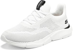 Skechers Ingram 減震防滑耐磨 低筒 跑步鞋 白黑 Lookbook Skechers Ingram 減震防滑耐磨 低筒 跑步鞋 白黑