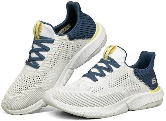 Skechers Ingram 'White Blue' 210281-WHT Lookbook Skechers Ingram 'White Blue' 210281-WHT