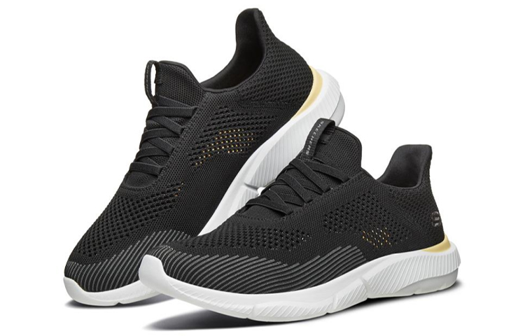 Lookbook Skechers Ingram Hitam/Putih/Kuning 666097-BKYL