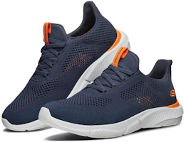 Lookbook Skechers Ingram Blue/Black/Orange 666097-NVOR