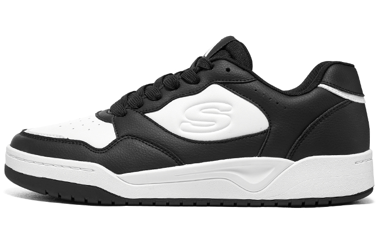 Skechers Koopa Court 'Volley Low Varsity - Black White' 183240-BKW