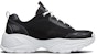 Skechers Kozmiks Kasut Lari Low-Top Hitam/Putih 999103-BLK