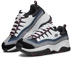 Order Skechers Kozmiks 潮流復古 低筒老爹鞋 白海軍藍