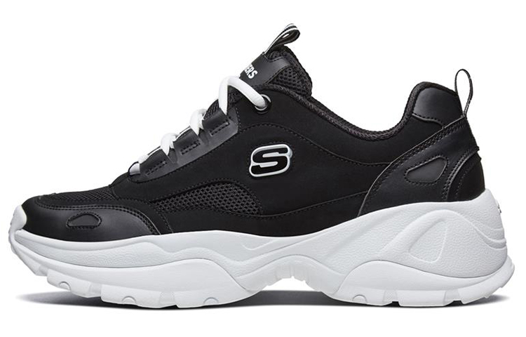 Skechers Kozmiks Low-Top Running Shoes Black/White 999103-BLK