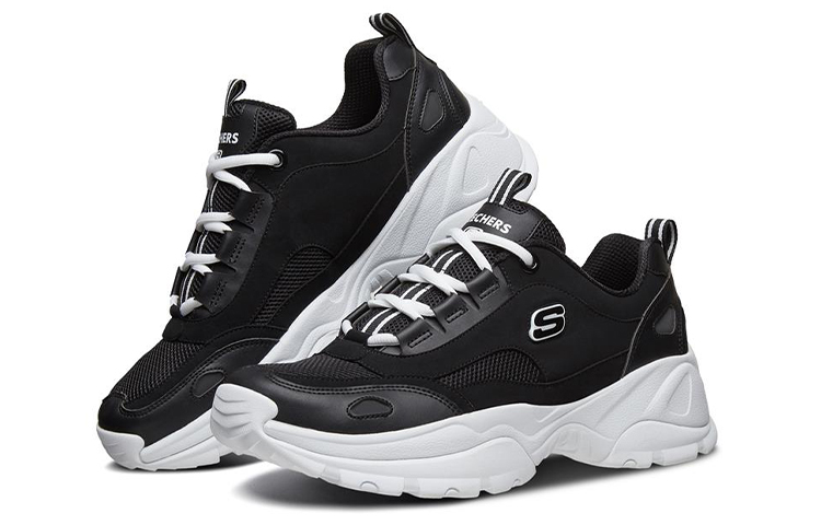 Lookbook Skechers Kozmiks Baskets Basses Running Noir/Blanc 999103-BLK