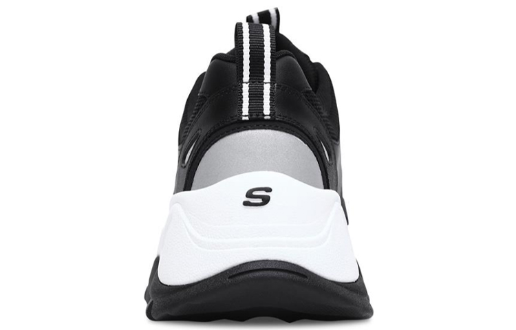 Lookbook Skechers Kozmiks 防滑舒適 低筒老爹鞋 黑白