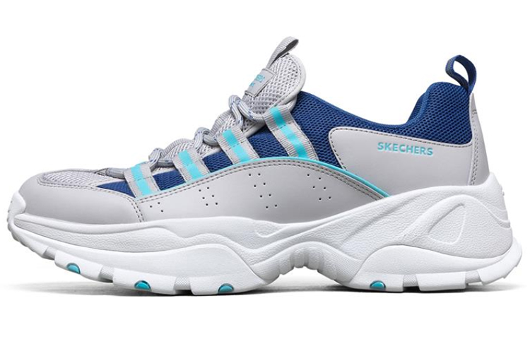 Skechers Kozmiks Running Shoes Blue/Grey/White 888017-GRY