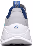 Shop Skechers Kozmiks 透氣防滑 低筒老爹鞋 藍灰白