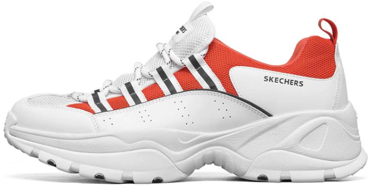 skechers-kozmiks-breathable-non-slip-low-top-dad-shoe-red-white-888017-wor